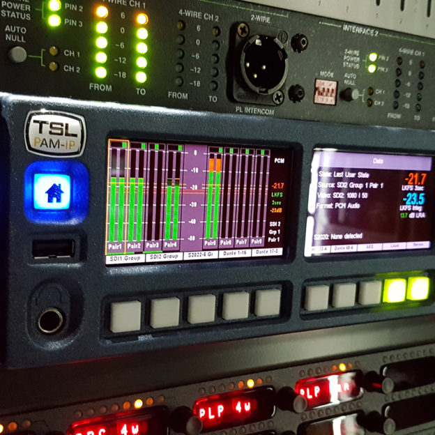 TSL Products PAM-IP Audio Monitoring Range at NAB