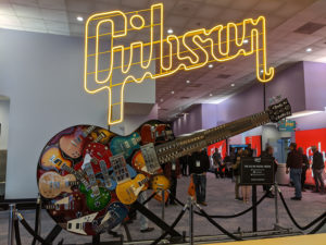 Gibson Guitar Booth at the 2020 NAMM Show