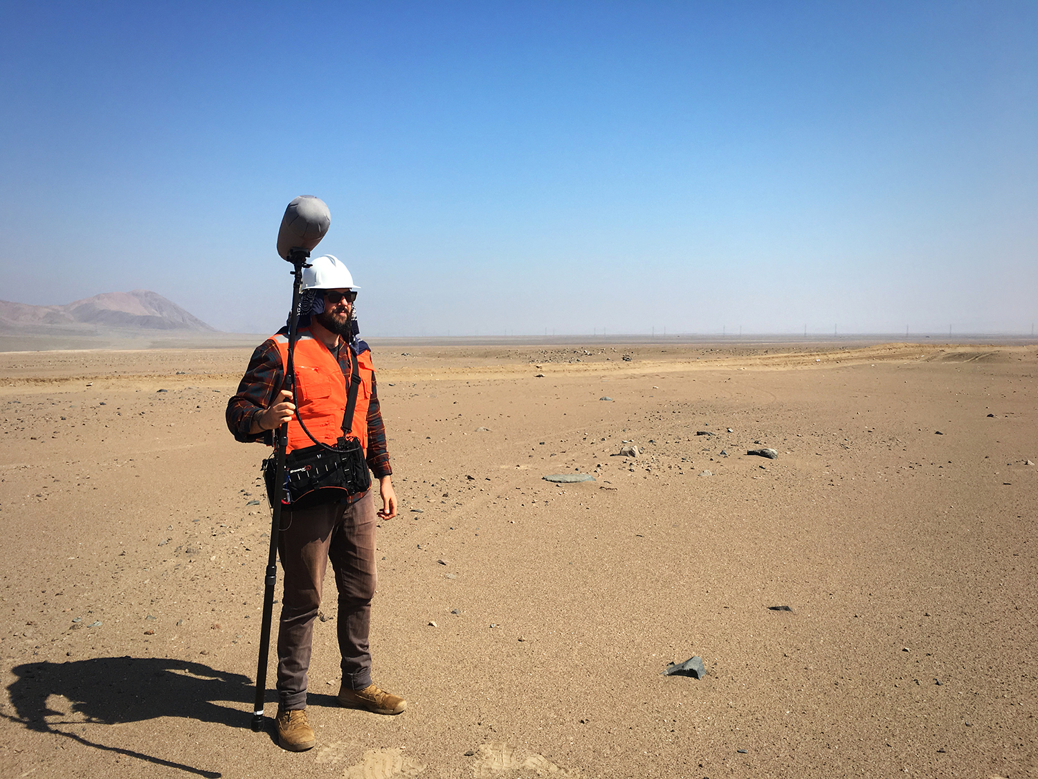 Ben Nimkin on-location in the Atacama Desert for the New York Times Voyages documentary entitled “Listen to the World.” 