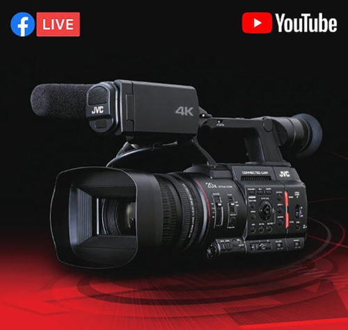 JVC Professional Camcorders add Direct Streaming to World’s Two Largest Social Networking Services
