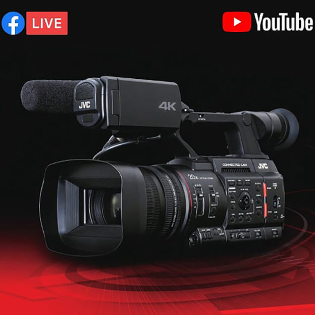 JVC Professional Camcorders add Direct Streaming to World’s Two Largest Social Networking Services