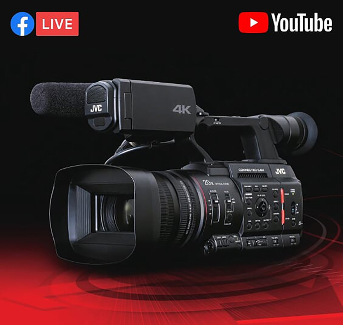 Direct Streaming for Facebook and YouTube Added to JVC Cameras