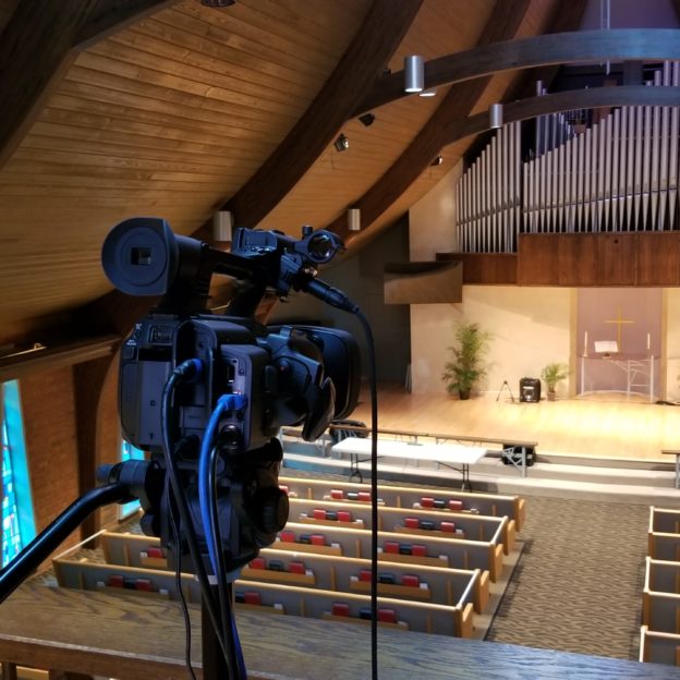 First United Methodist Church Live Streams and Records Services with JVC 500 Series