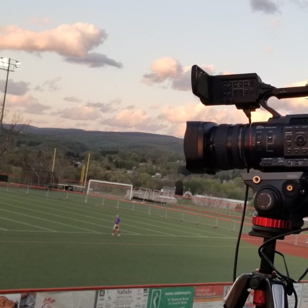 WMBS Radio Pivots with JVC GY-HC500SPC CONNECTED CAM for Video Sports Broadcasts