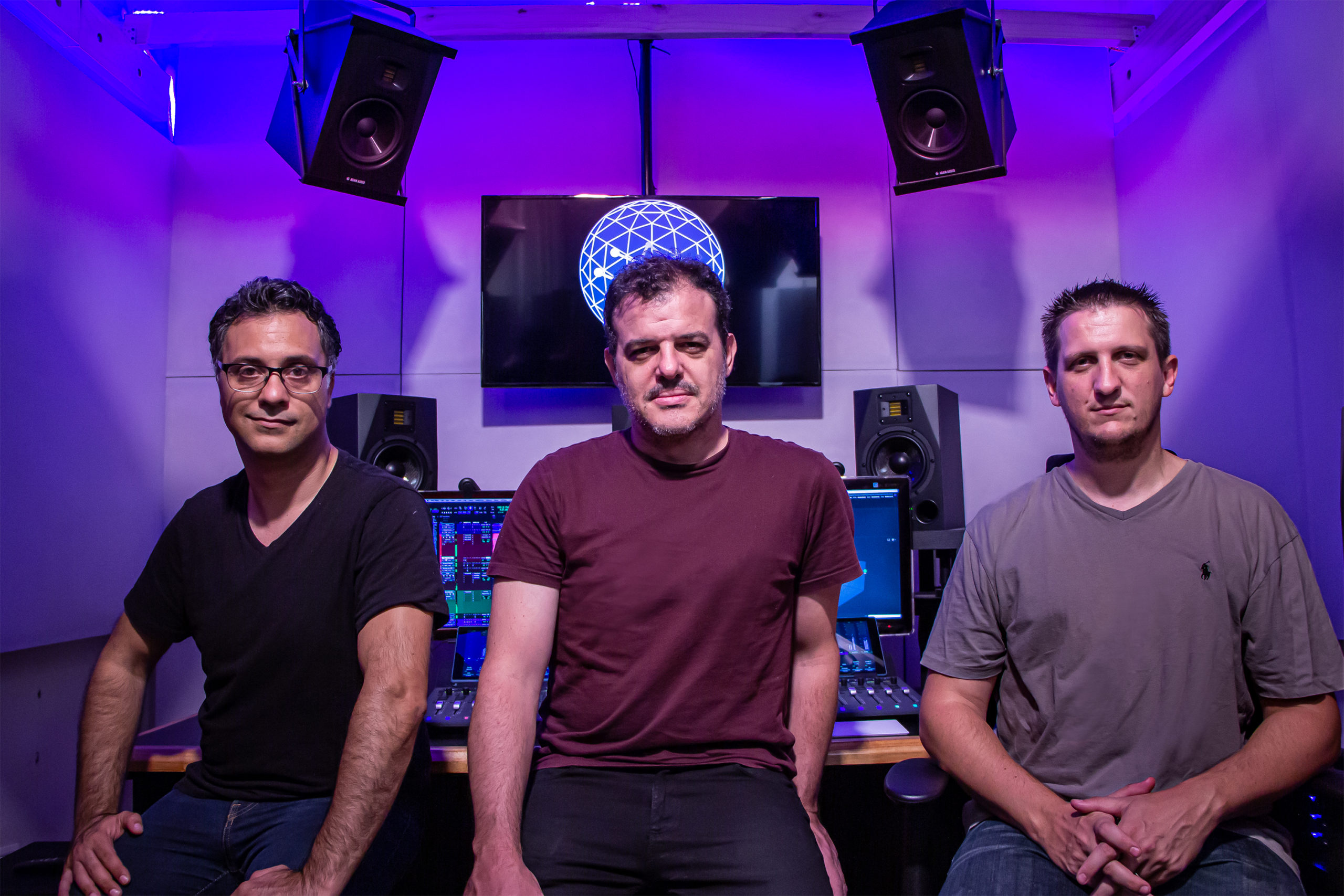 Fernando Richard, Francisco Bissone and Ivan Markovic of Immersive Audio Solutions