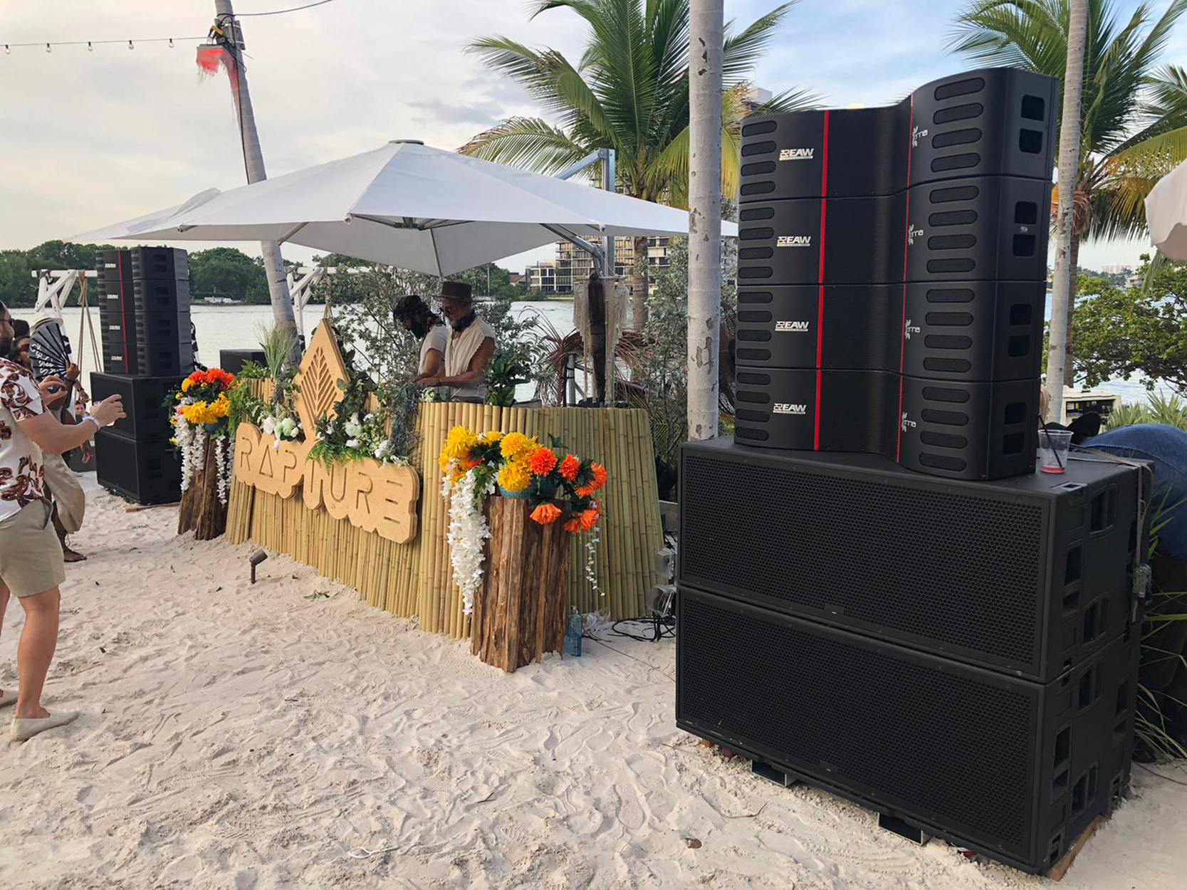 EAW Anna ADAPTive PA System at Miami’s Joia Beach Club