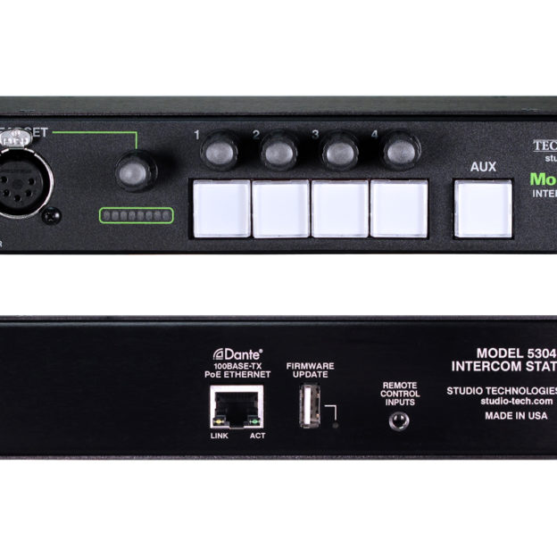 New Studio Technologies Model 5304 Dante Intercom User Station