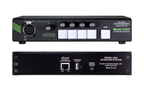 New Studio Technologies Model 5304 Dante Intercom User Station