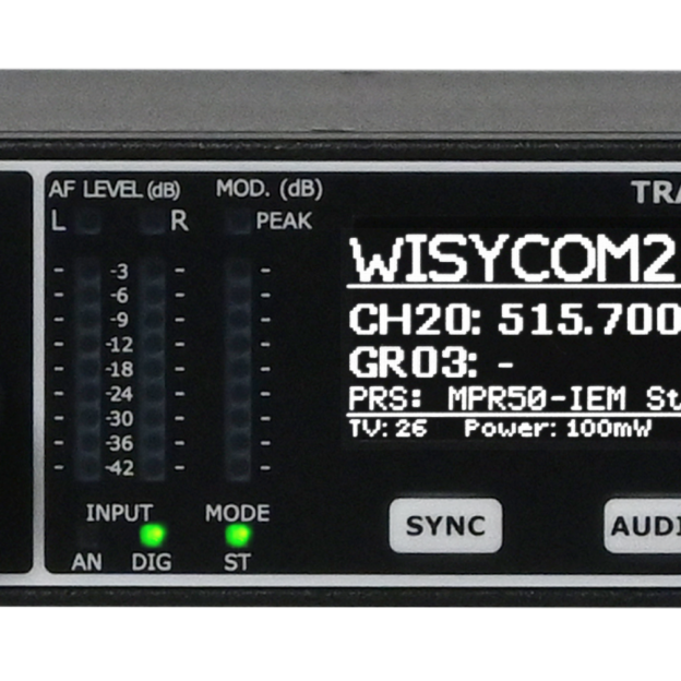 Wisycom Releases New Dual-Wideband Stereo IEM/IFB Transmitter