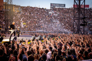 Metallica performs live at Metallica performs live at Stadio Renato Dall'Ara, Bologna, Italy, on June 3, 2026